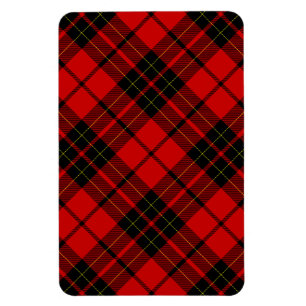 Brodie tartan red black plaid magnet