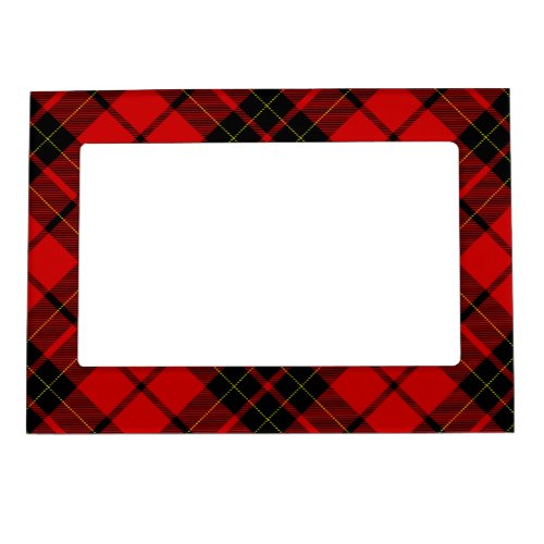 Brodie tartan red black plaid magnetic picture frame