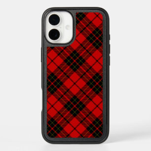 Brodie tartan red black plaid iPhone 16 plus case