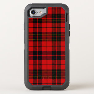 Brodie tartan red black plaid OtterBox defender iPhone SE/8/7 case