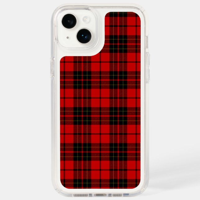 Brodie tartan red black plaid speck iPhone case (Front)