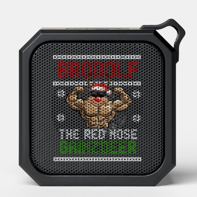 Brodolf Christmas Reindeer Fitness Sport Bluetooth Speaker (Front)