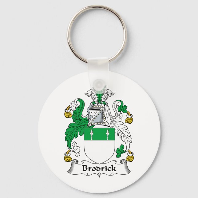 Brodrick Family Crest Keychain (Front)