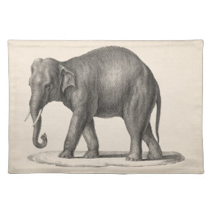 Brodtmann Elephant Sketch Cloth Placemat