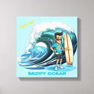Brody Ocean Wavecrest Canvas Print