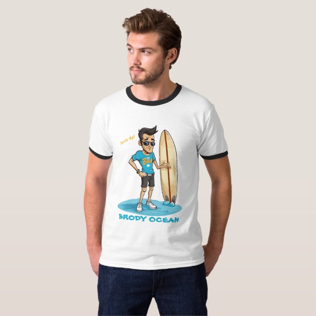 Brody Ocean Wavecrest T-Shirt (Front Full)