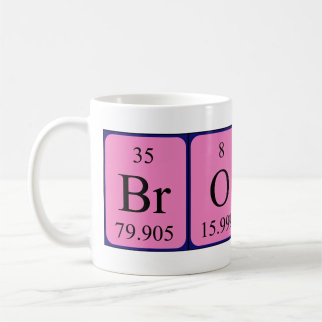 Brody periodic table name mug (Left)