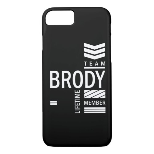 Brody Personalized Name Birthday Gift iPhone 87 Case