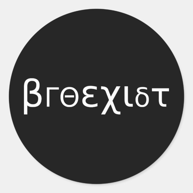 Broexist Classic Round Sticker (Front)