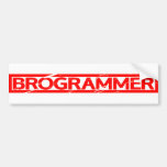 Brogrammer Stamp Bumper Sticker