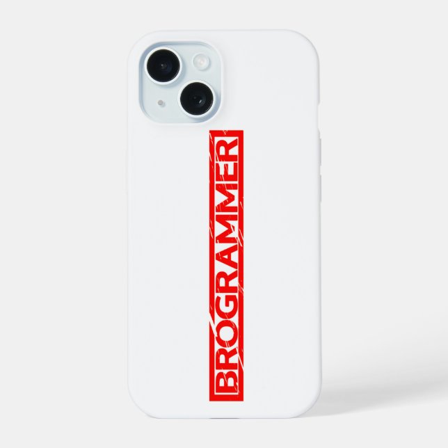 Brogrammer Stamp Iphone Case (Back)
