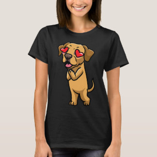 Broholmer Dog Danish Mastiff In Love Kawaii Emotic T-Shirt