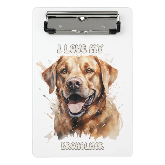 Broholmer Dog-inspired clipboard (Front)