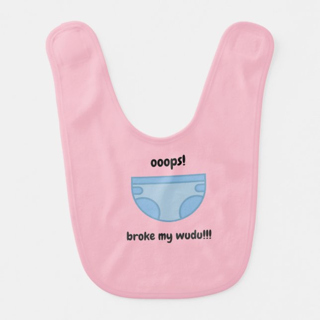 Broke my wudu bib for girls (Front)