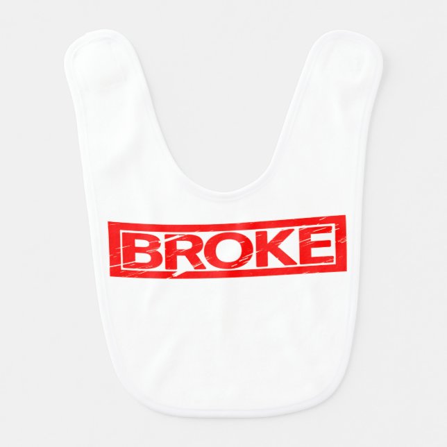 Broke Stamp Baby Bib (Front)