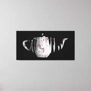 Broken And Dis-jointed Vessel Black Canvas Print
