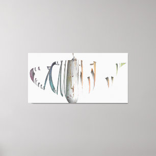 Broken And Dis-jointed Vessel Gradient Colors Canvas Print