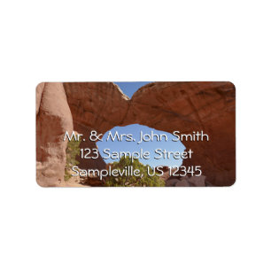 Broken Arch at Arches National Park Label