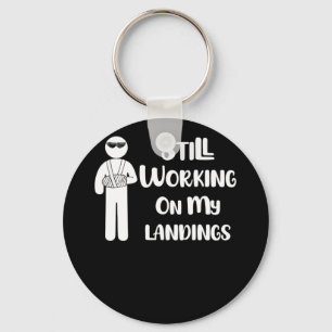 Broken Arm Kids Get Well Working on Landings Keychain