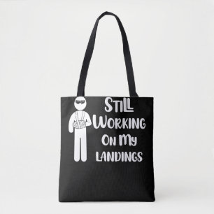 Broken Arm Kids Get Well Working on Landings Tote Bag