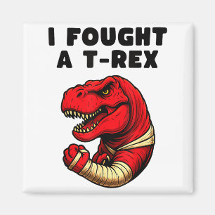 Broken Arm Recovery T-rex Kids Boys Dinosaur  Magnet