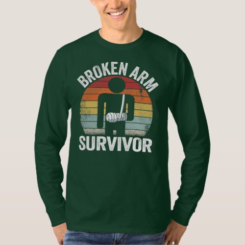 Broken Arm Survivor Recovery Broken Hand Get Well T_Shirt