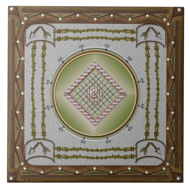 Broken Arrow Ceramic Tile (Front)