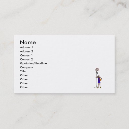 Customizable Broken backboard business cards