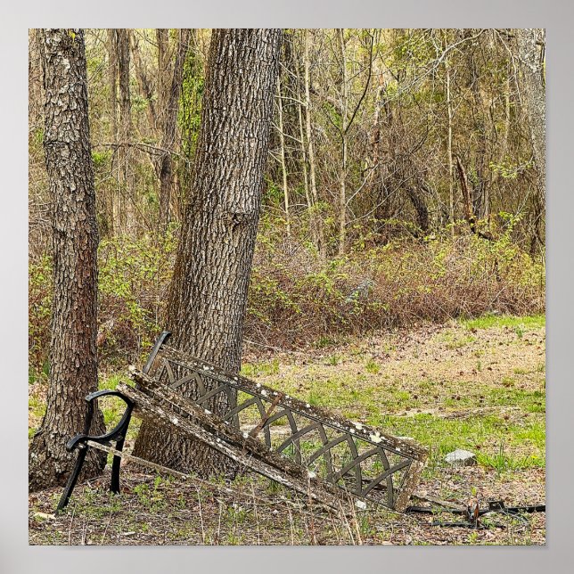 Broken Bench Photo Poster (Front)