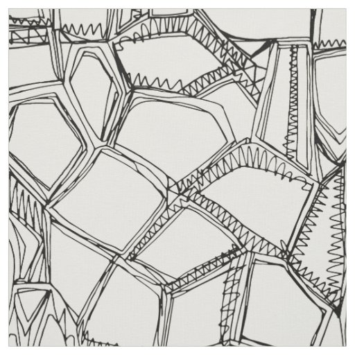 BROKEN black off white Fabric