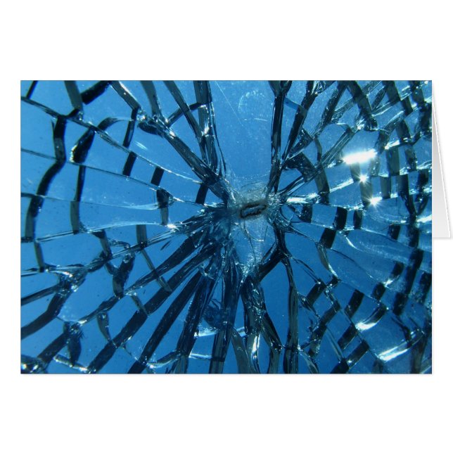 Broken Blue Glass Cards (Front Horizontal)