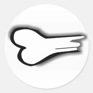 Broken Bone Classic Round Sticker