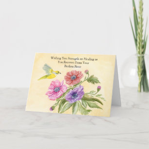 Broken Bone Recovery with Tanager Bird Card