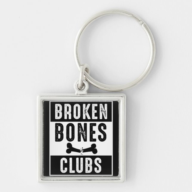 Broken Bones Club Keychain (Front)