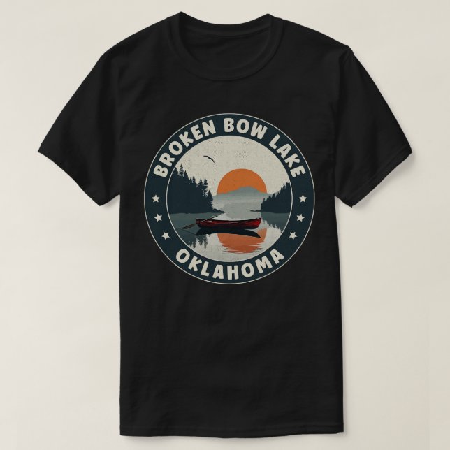 Broken Bow Lake Oklahoma Sunset T-Shirt (Design Front)