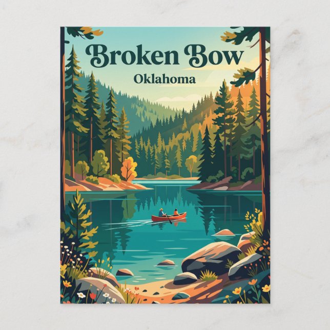 Broken Bow, Oklahoma Postcard (Front)