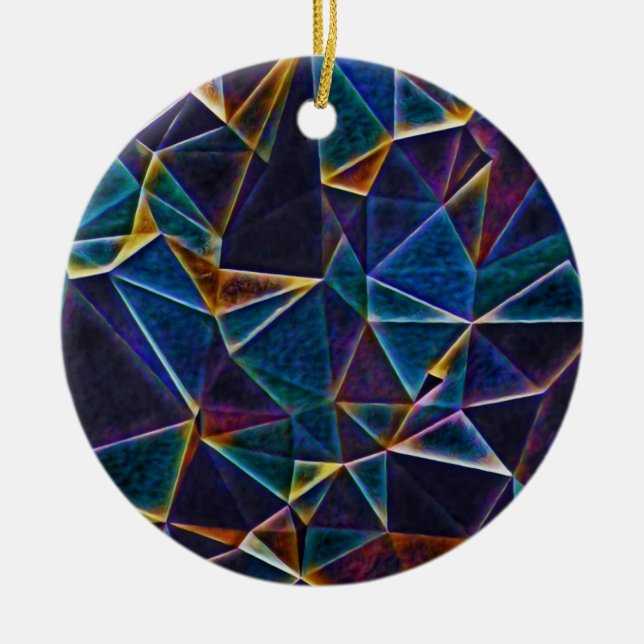 Broken Bubbles  Ceramic Ornament (Front)