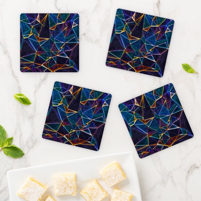 Broken Bubbles  Coaster Set (In Situ)