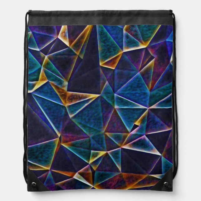 Broken Bubbles  Drawstring Bag (Front)