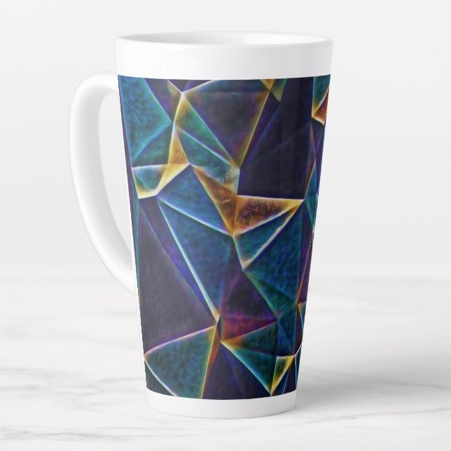 Broken Bubbles  Latte Mug (Left Angle)