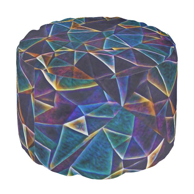 Broken Bubbles  Pouf (Angled Back)