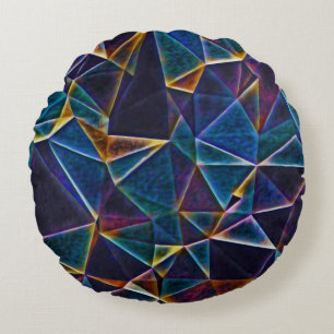 Broken Bubbles  Round Pillow
