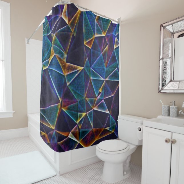 Broken Bubbles  Shower Curtain (In Situ)