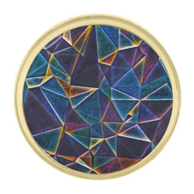 Broken Bubbles  Silver Finish Lapel Pin (Front)