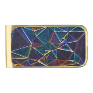 Broken Bubbles  Silver Finish Money Clip