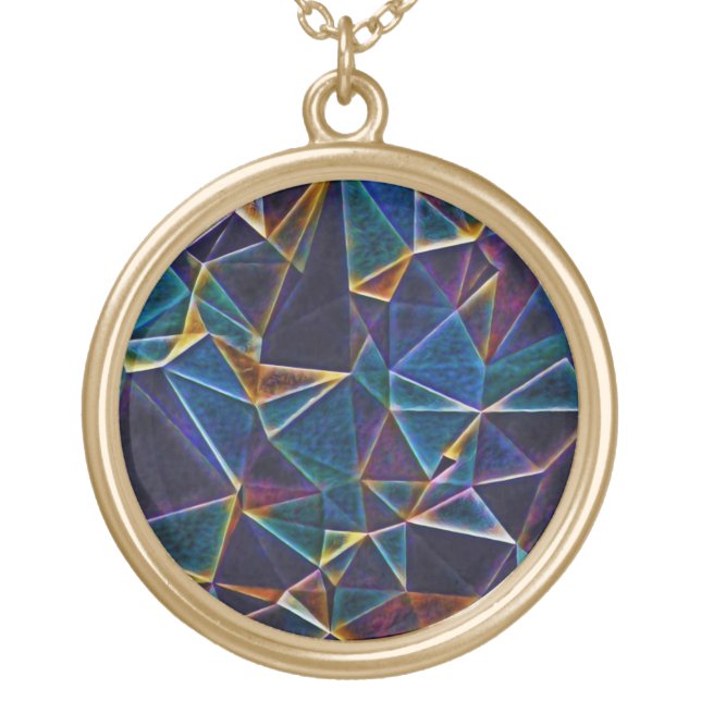 Broken Bubbles  Silver Plated Necklace (Front)