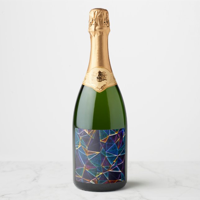 Broken Bubbles   Sparkling Wine Label (Front)
