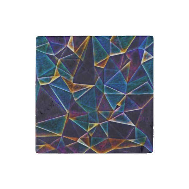 Broken Bubbles  Stone Magnet (Front)