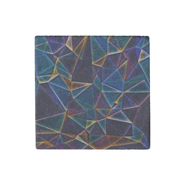 Broken Bubbles  Stone Magnet (Front)