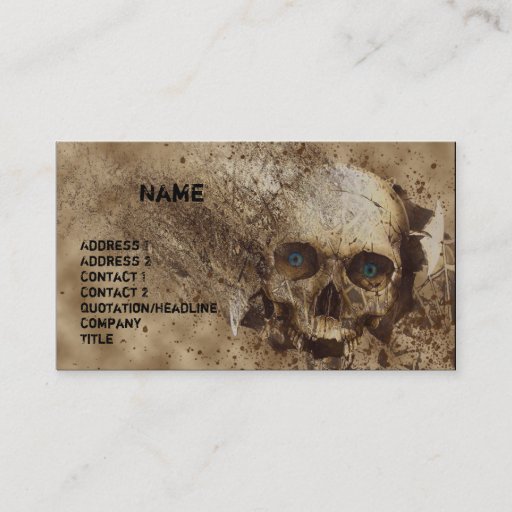 Customizable Broken Business Card